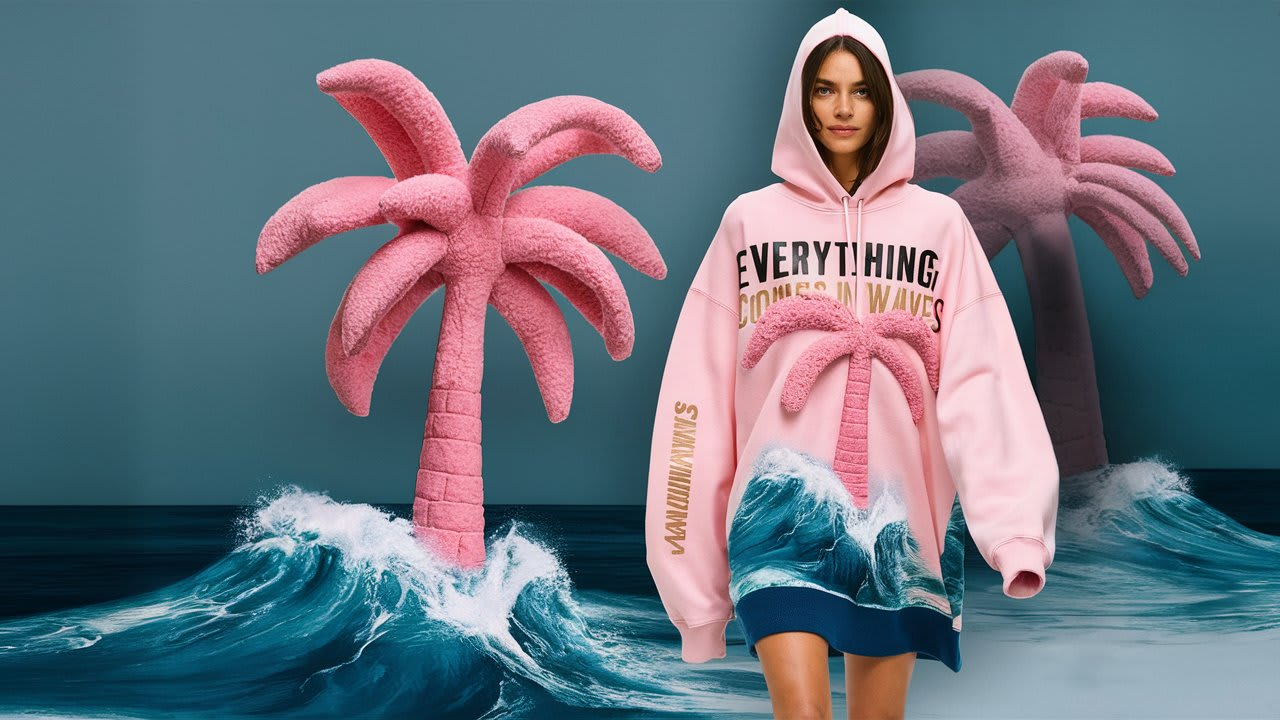 Pink Palm Puff Hoodie Canada Pink Palm Puff Outlet Canada Stores